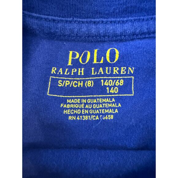 POLO RALPH LAUREN Bear Tee T-Shirt Kids Small 8 Classic Preppy - Picture 3 of 6